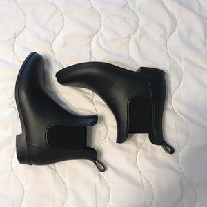 Merona Black Rain Boots | Size 8